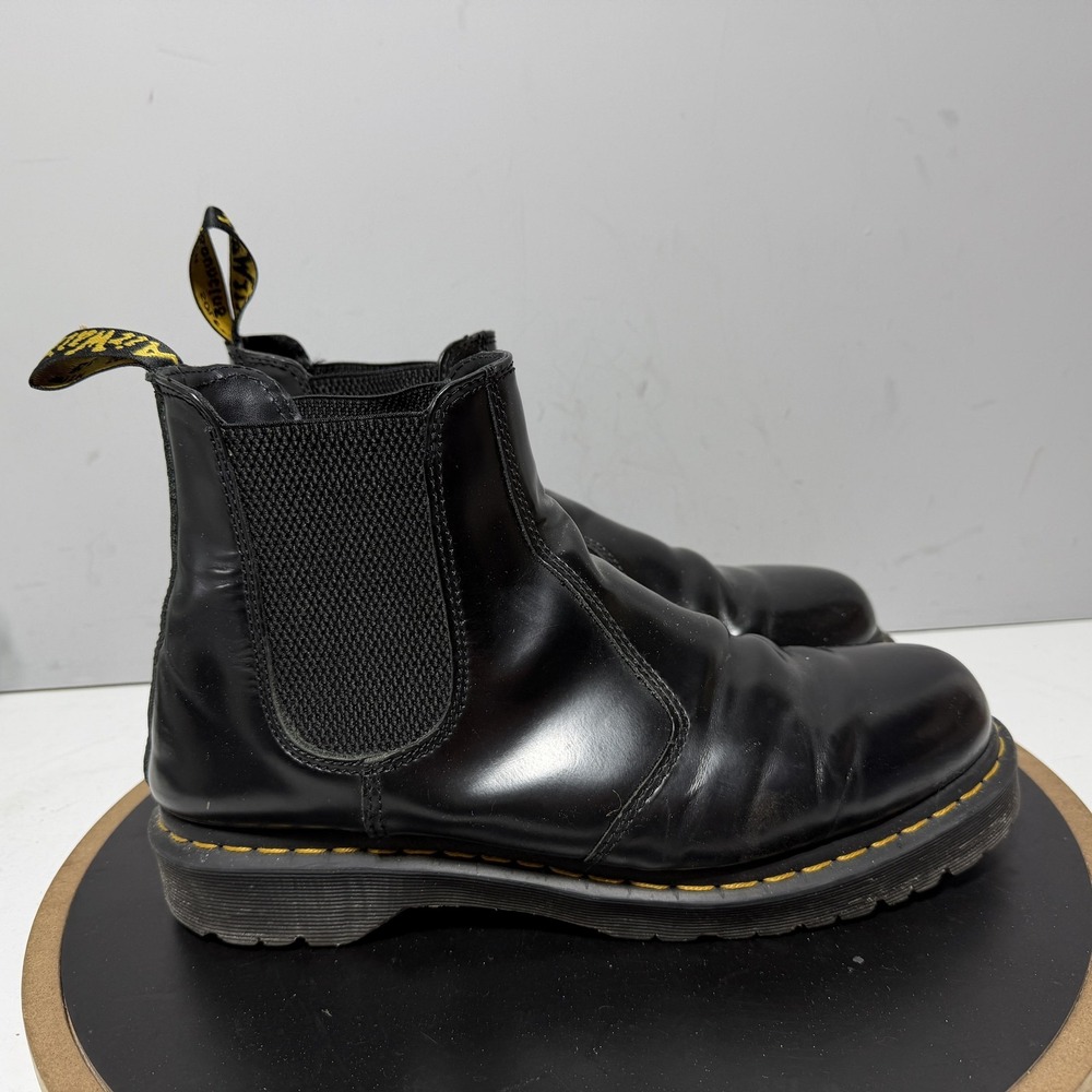 Dr Martens 2976 BEX Boots Mens Size 11 Black Leather Chelsea Ankle Slip On